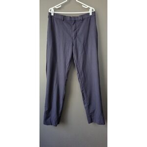 Lauren Ralph Lauren Men's 34x32 Slim Fit Navy Dress‎ Pants 100% Wool